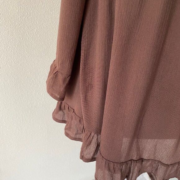 Judith March Boho Pheasant Crochet Top Shirt SZ S - Picture 10 of 15